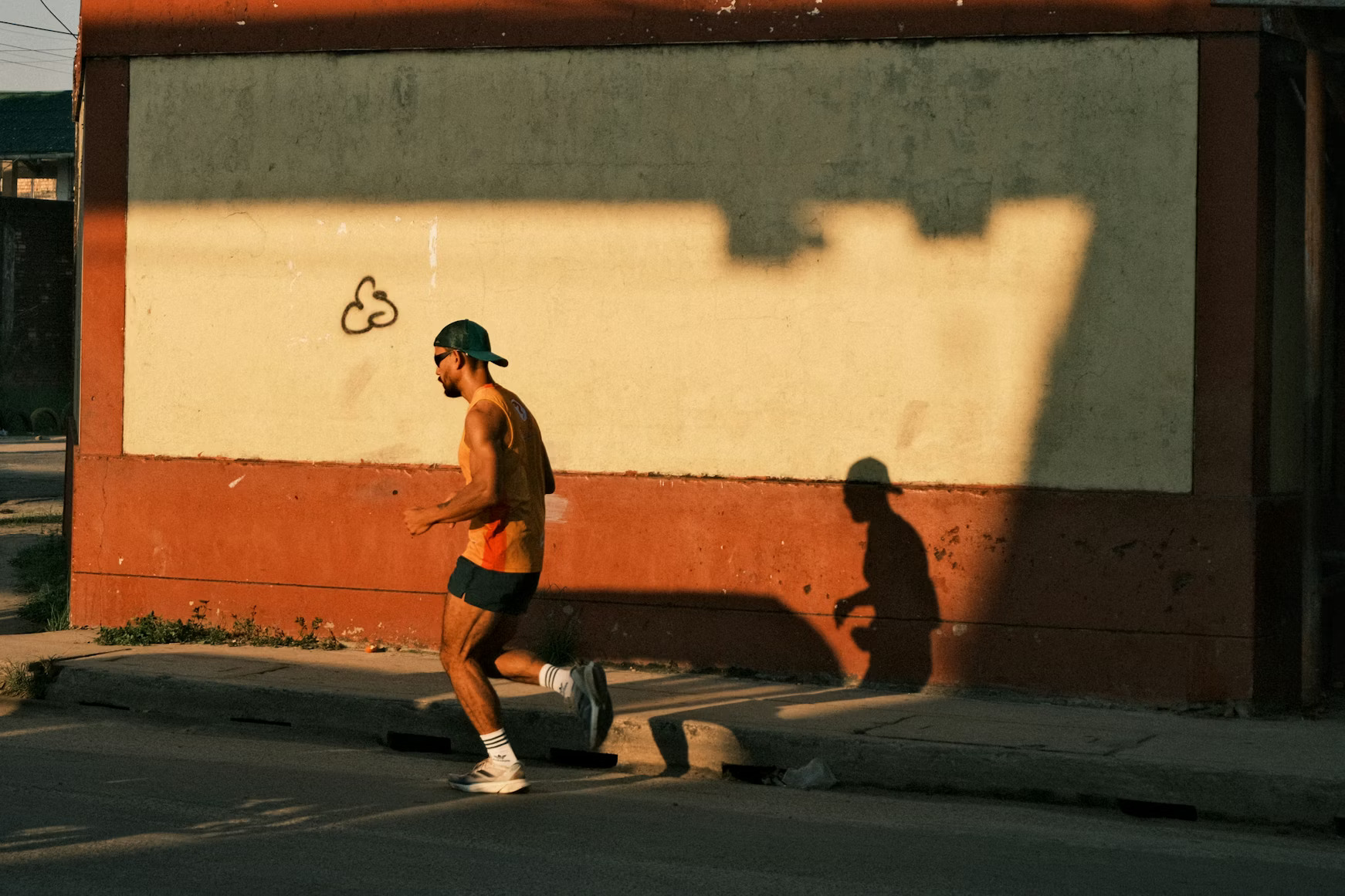 Jogger at sunrise symbolizing self-discipline and care
